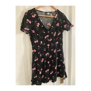 HM Floral US 10 mini dress